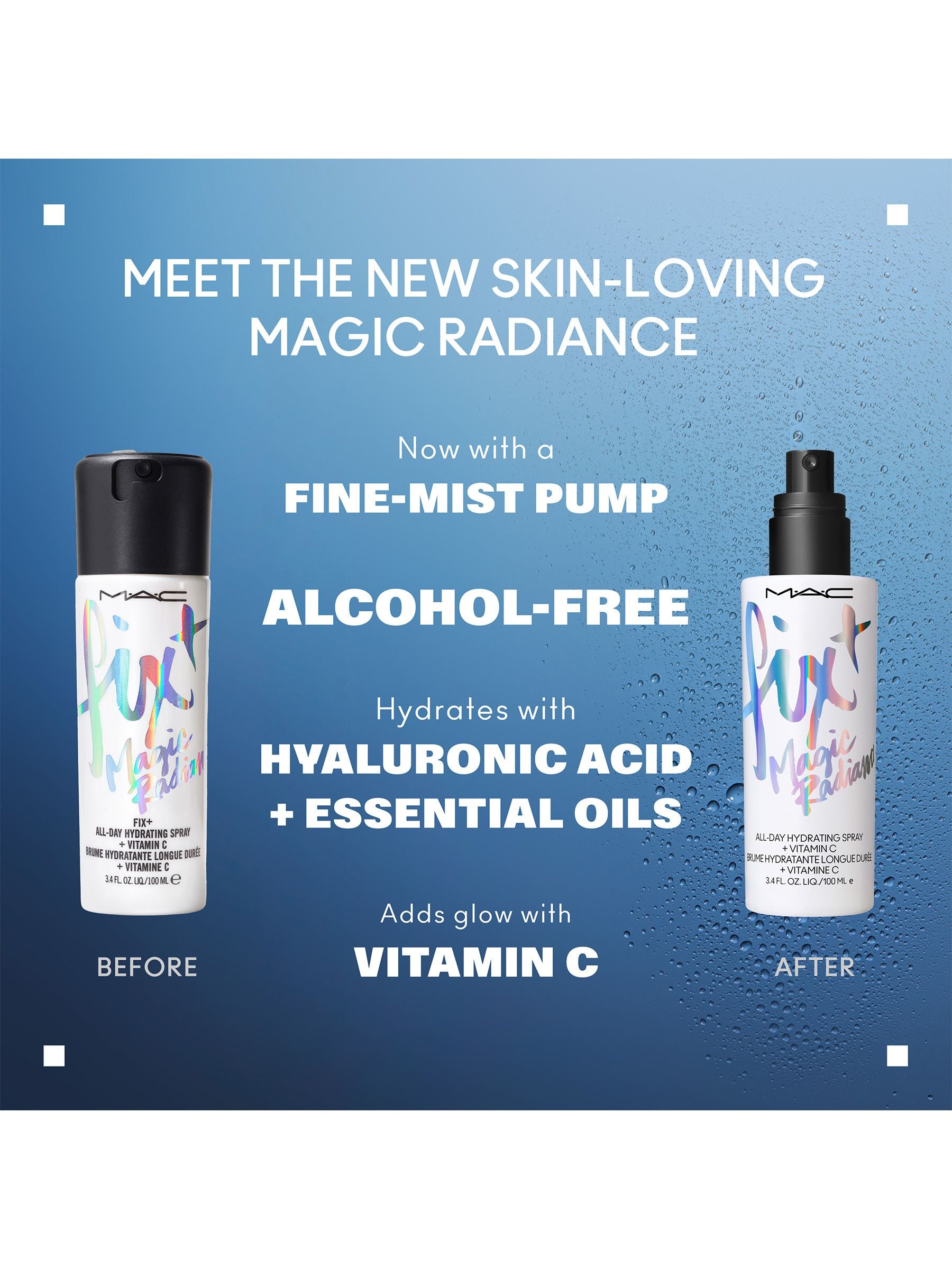 MAC setting spray Magic Radiance 100ml, imported from the UK