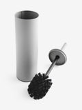 Light grey metal and plastic toilet brush, UK version