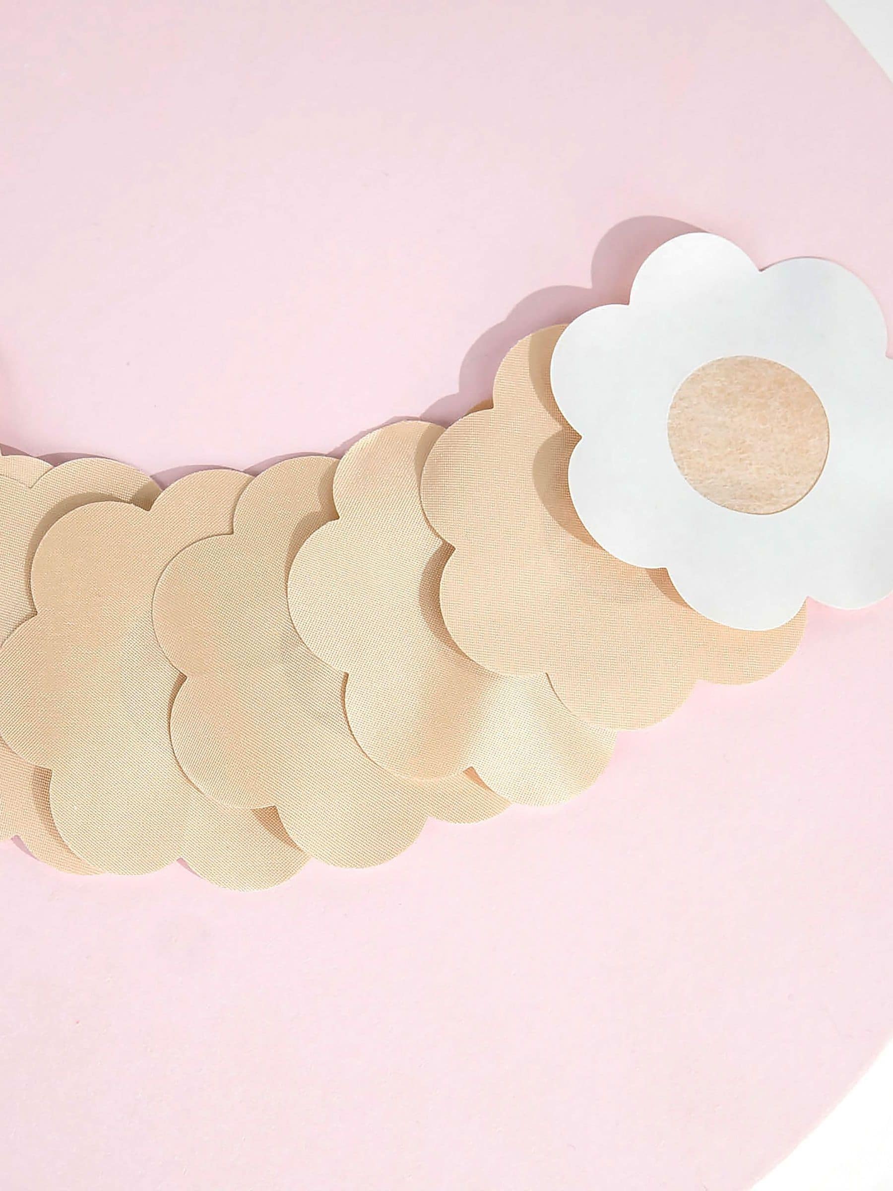 Brush Works Nude Satin Nipple Covers 4 Pairs - British product