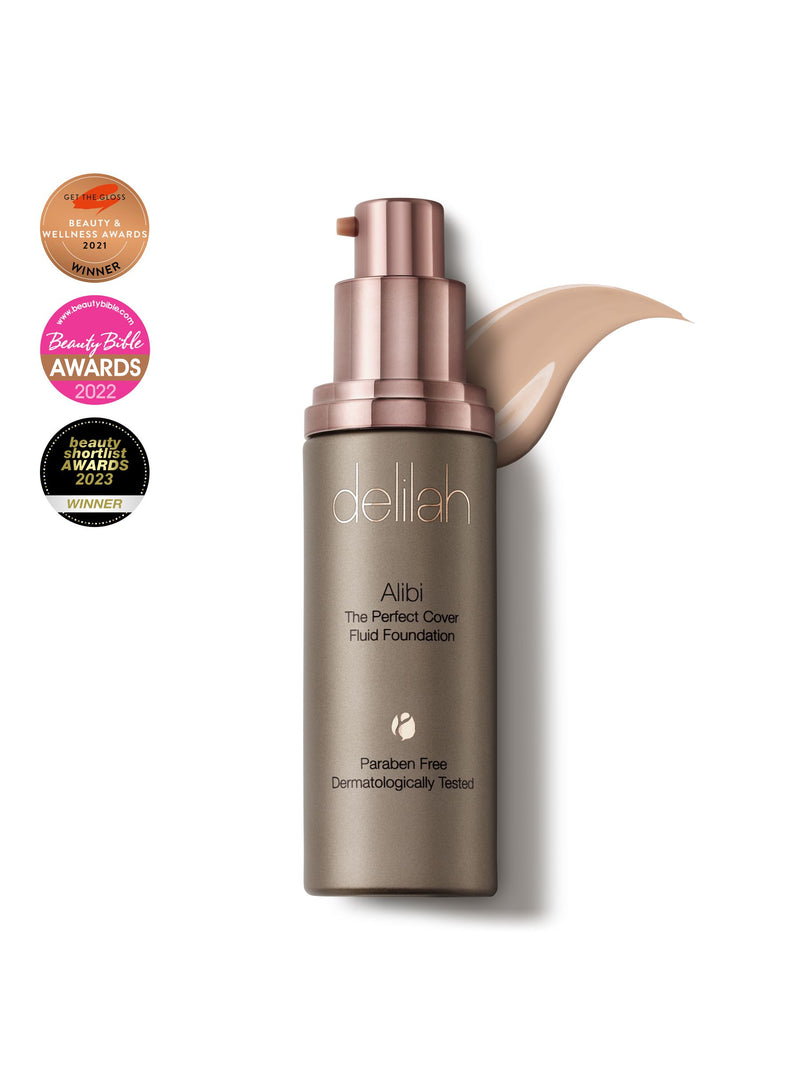 Delilah Alibi Fluid Foundation - British product