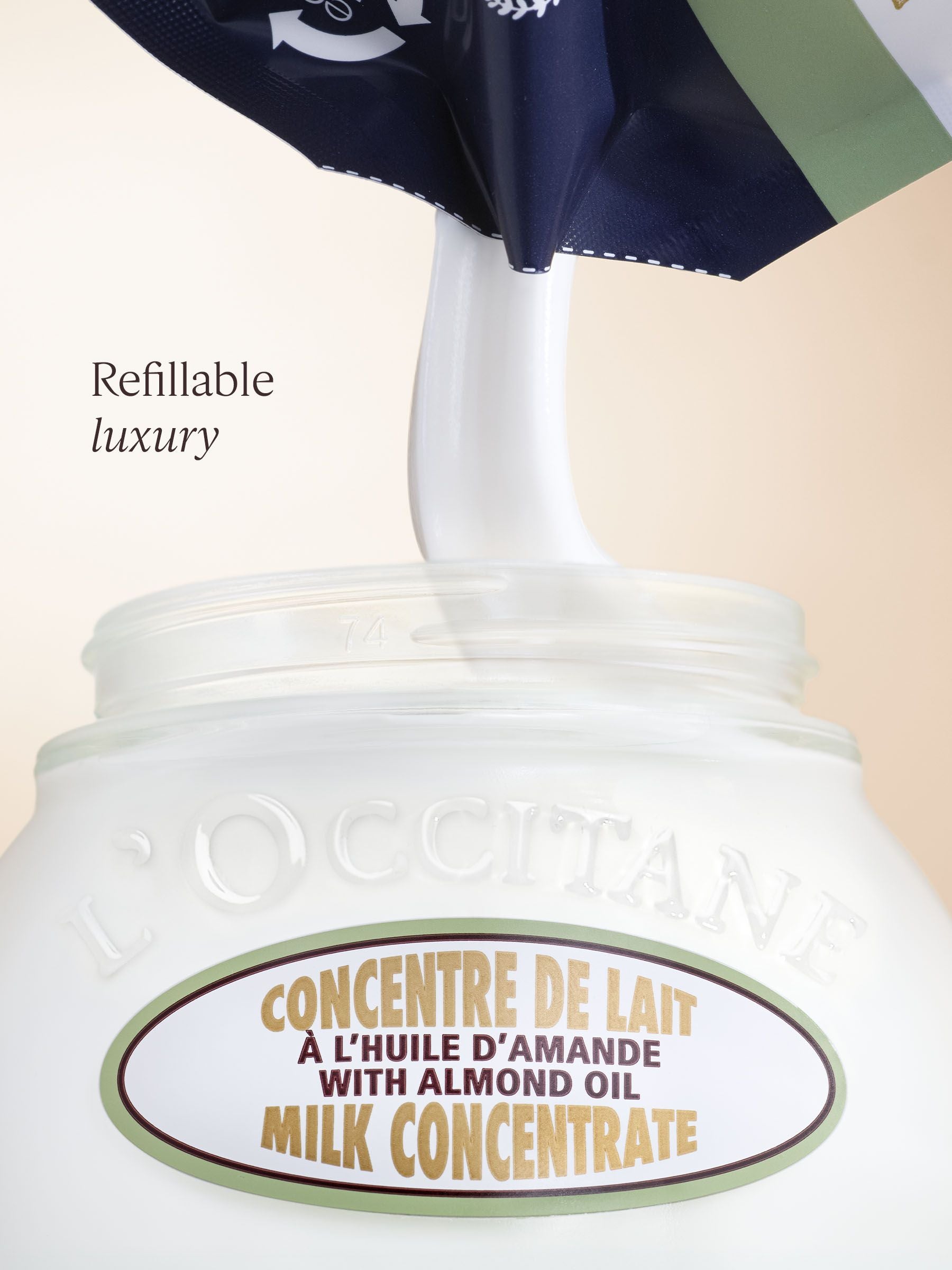 L'Occitane Almond Milk Concentrate body moisturiser 200ml, UK version