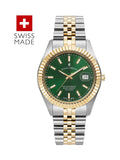 Jacques Du Manoir silver tone unisex Swiss-made dress watch, UK version