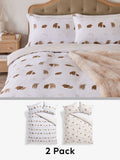 Highland Cow reversible duvet cover set, imported from the UK