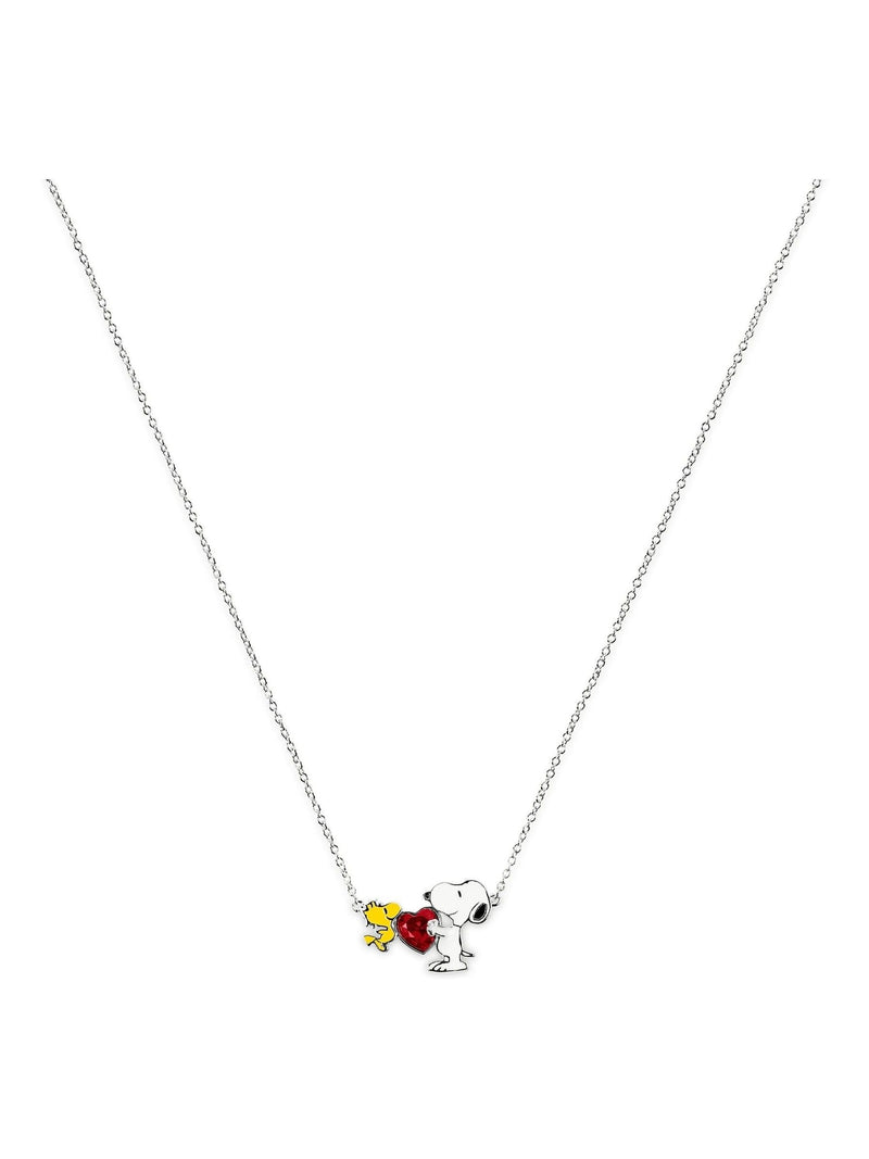 Peers Hardy Peanuts Snoopy and Woodstock white necklace, imported from the UK