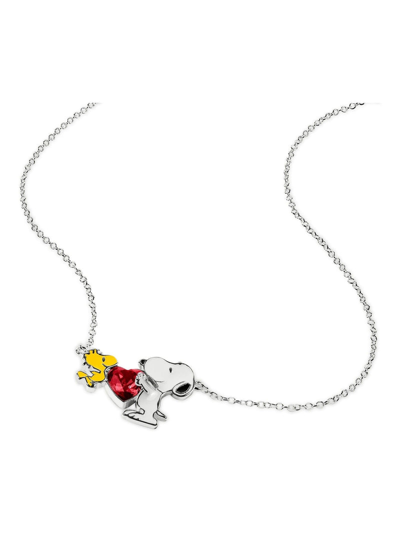 Peers Hardy Peanuts Snoopy and Woodstock white necklace, imported from the UK