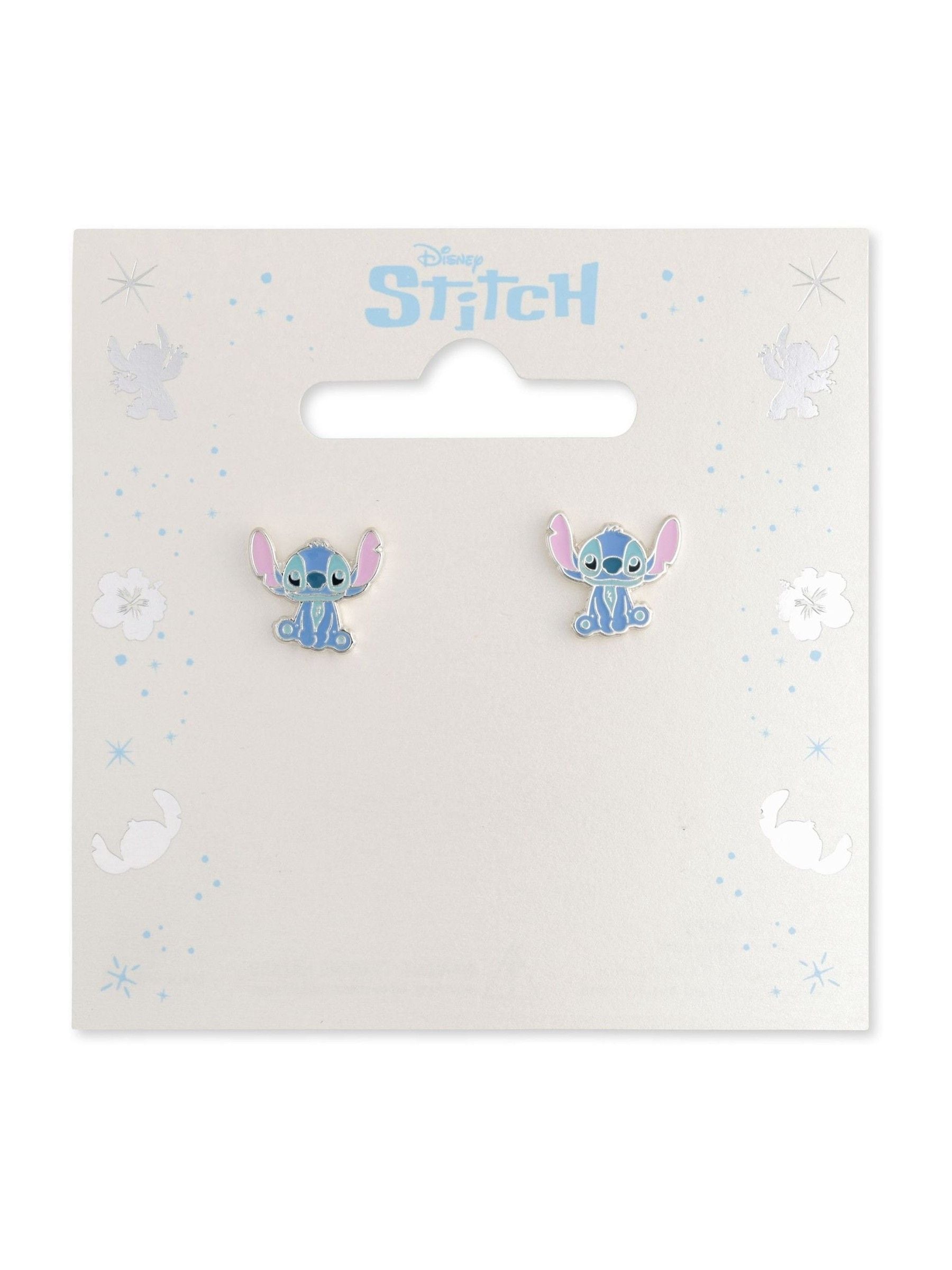 Peers Hardy Lilo Stitch Silver/Blue stud earrings, imported from the UK