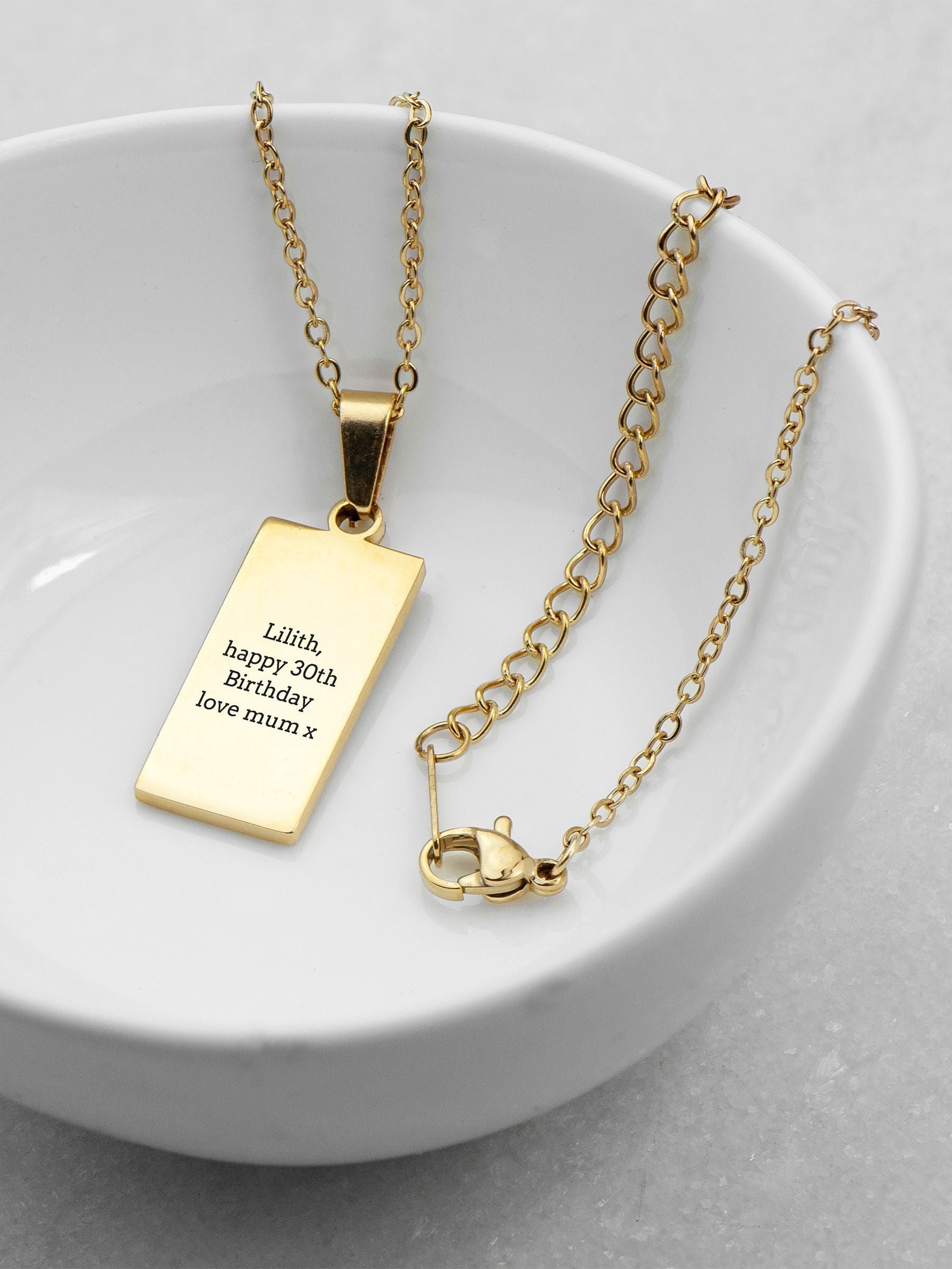 Treat Republic personalised tarot necklace, imported from the UK