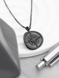 Treat Republic personalised compass amulet necklace 52cm chain, imported from the UK