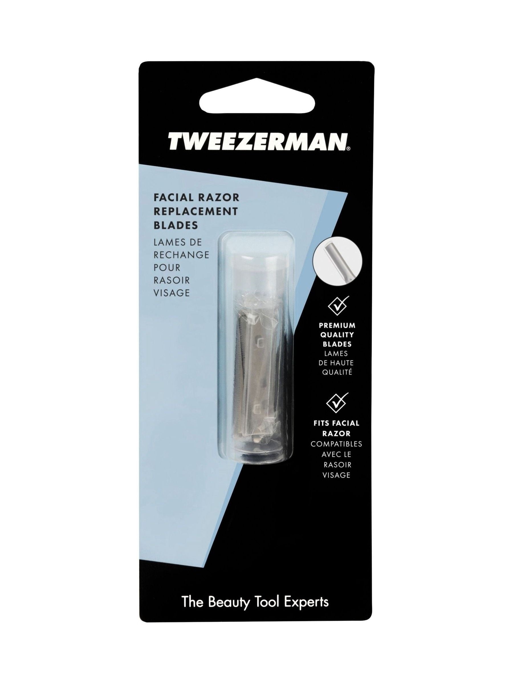 Tweezerman facial razor replacement blade (British brand)
