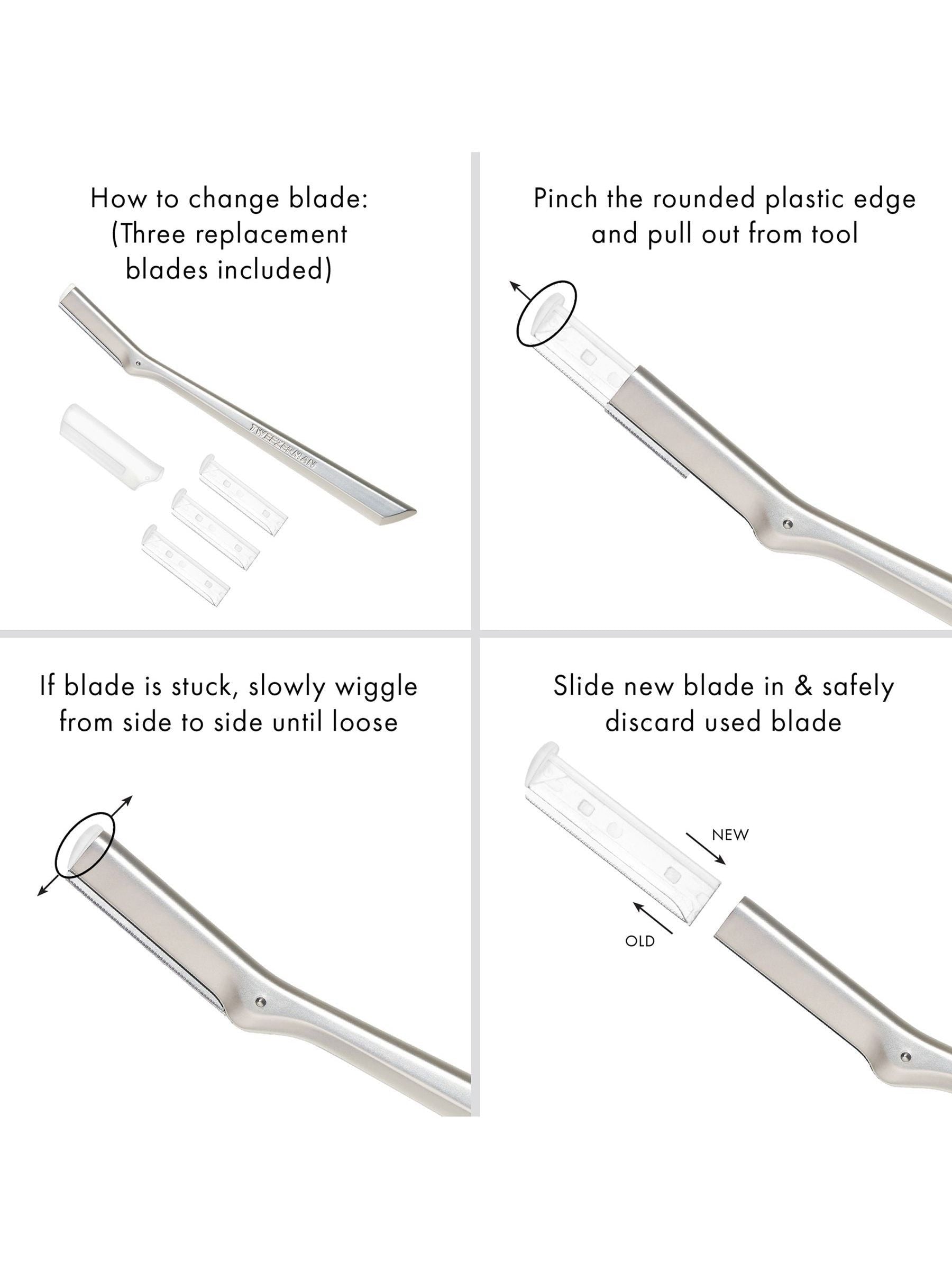 Tweezerman facial razor replacement blade (British brand)