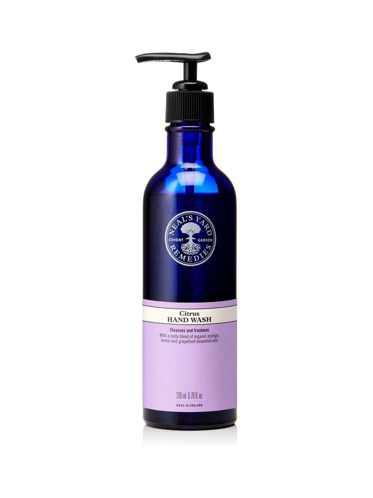 Neals Yard Remedies Citrus hand wash 200ml, imported from the UK