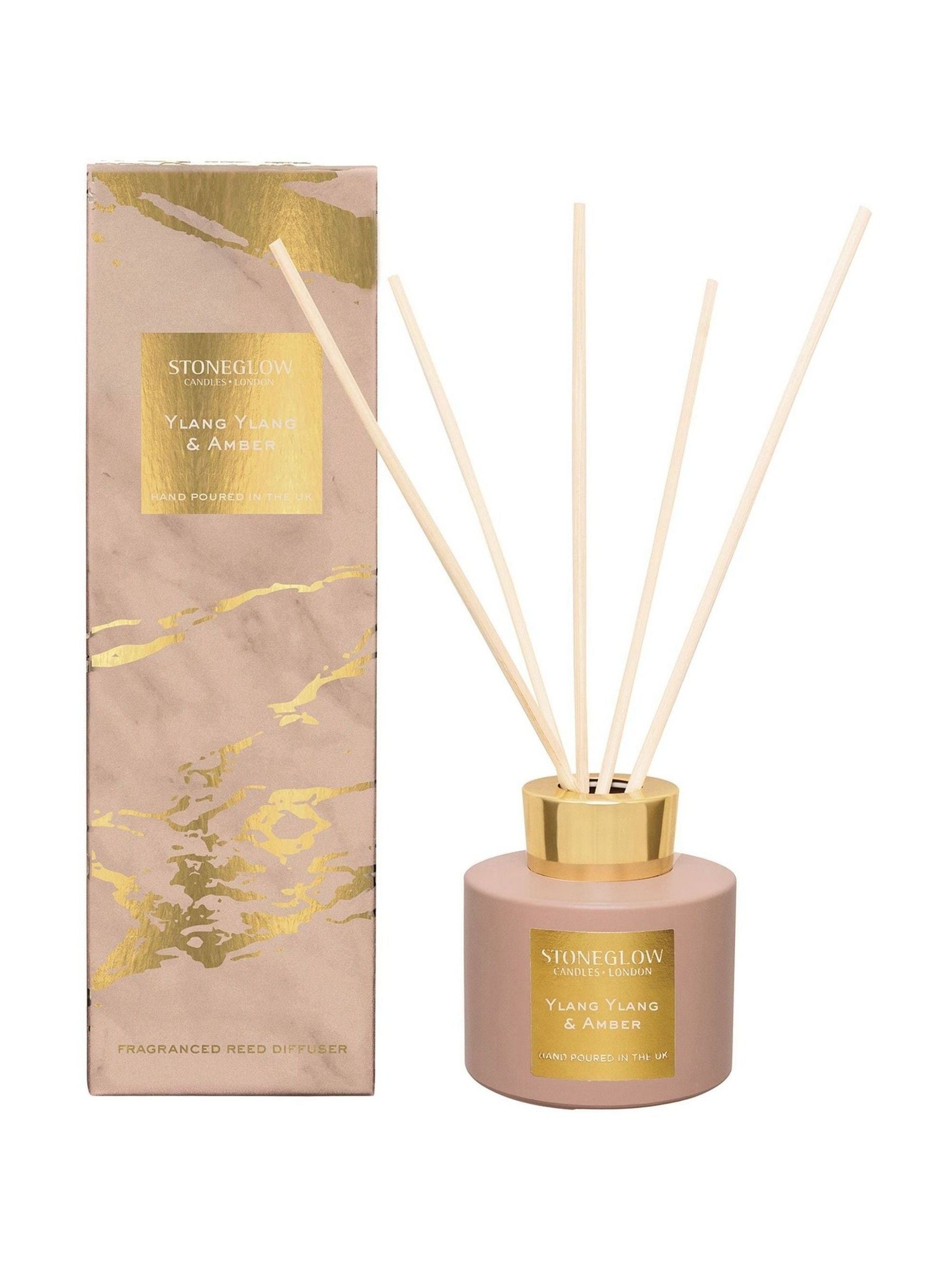 Stoneglow Ylang Ylang & Amber reed diffuser refill 120ml (British brand)