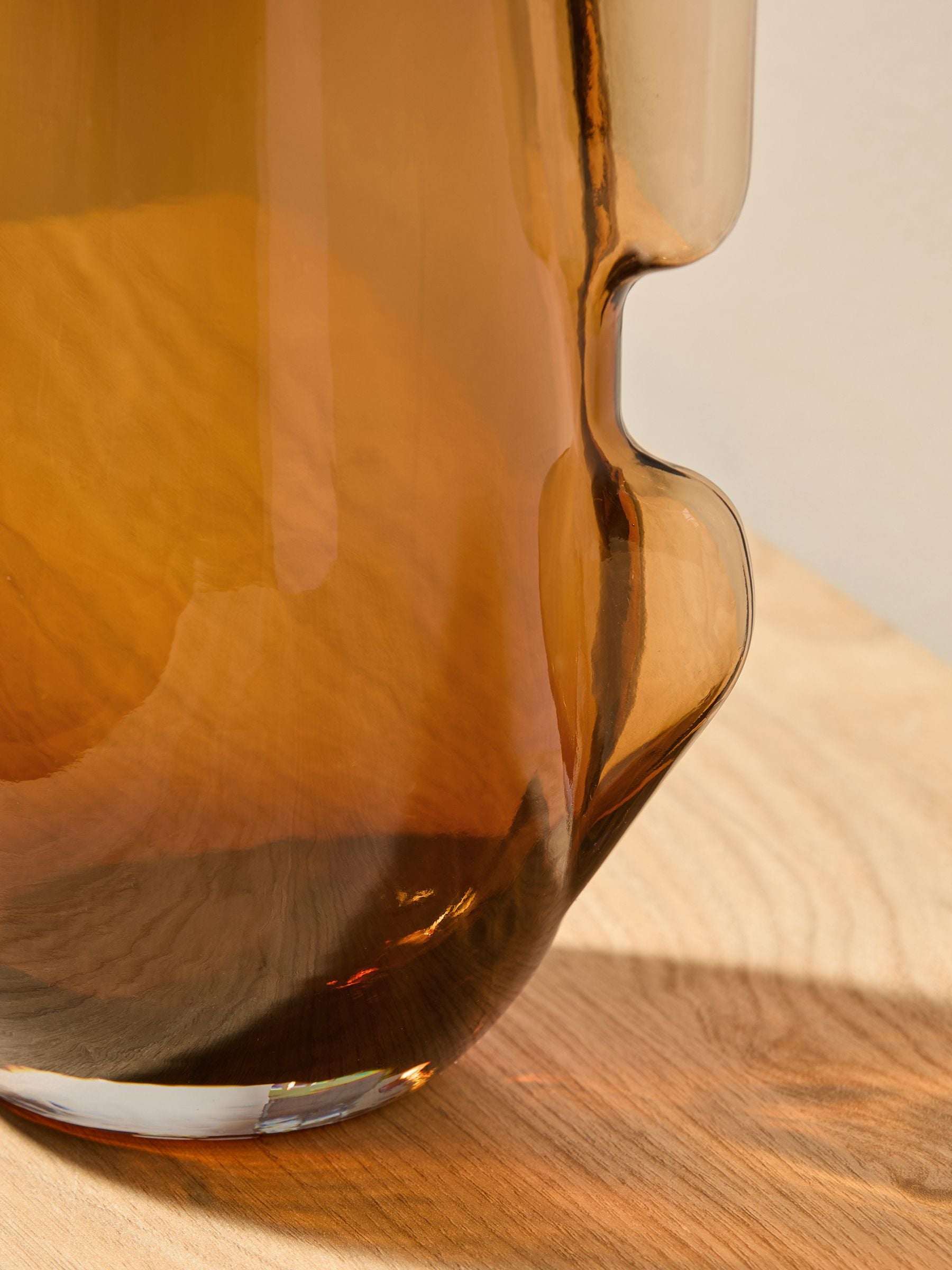 MADE.COM Brown Mira Glass Vase, imported from the UK