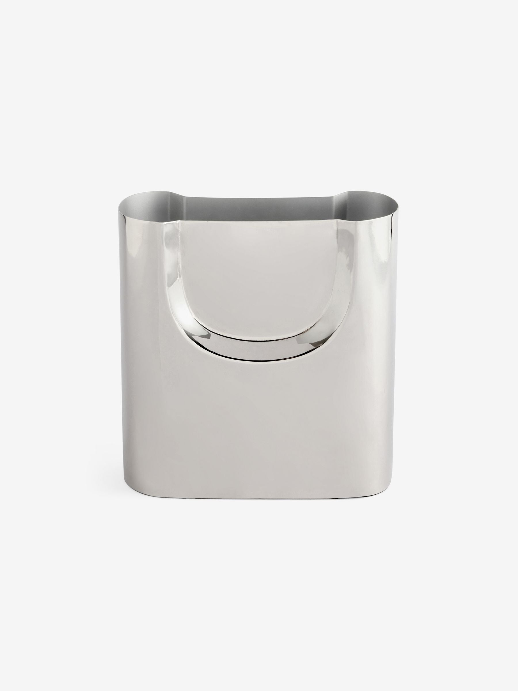 MADE.COM Chrome Juro stainless steel vase, imported from the UK