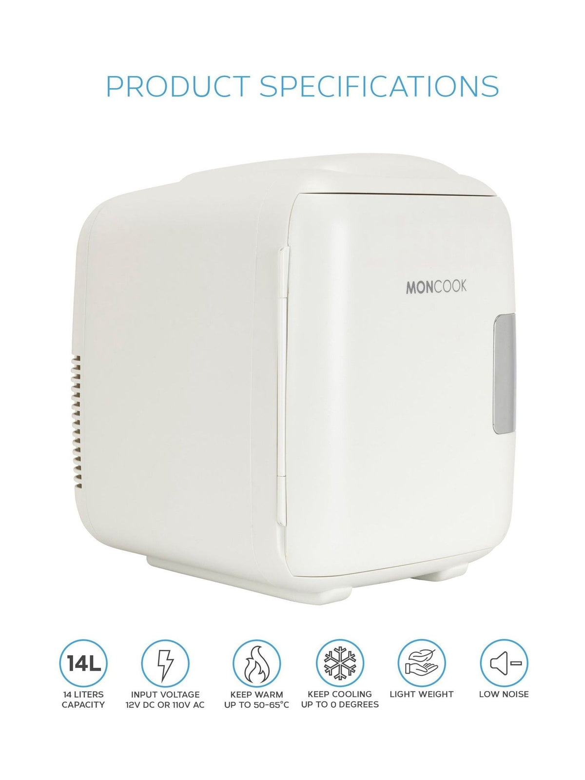Compact Mini Fridge with Cooling and Warming Function, 14L Capacity