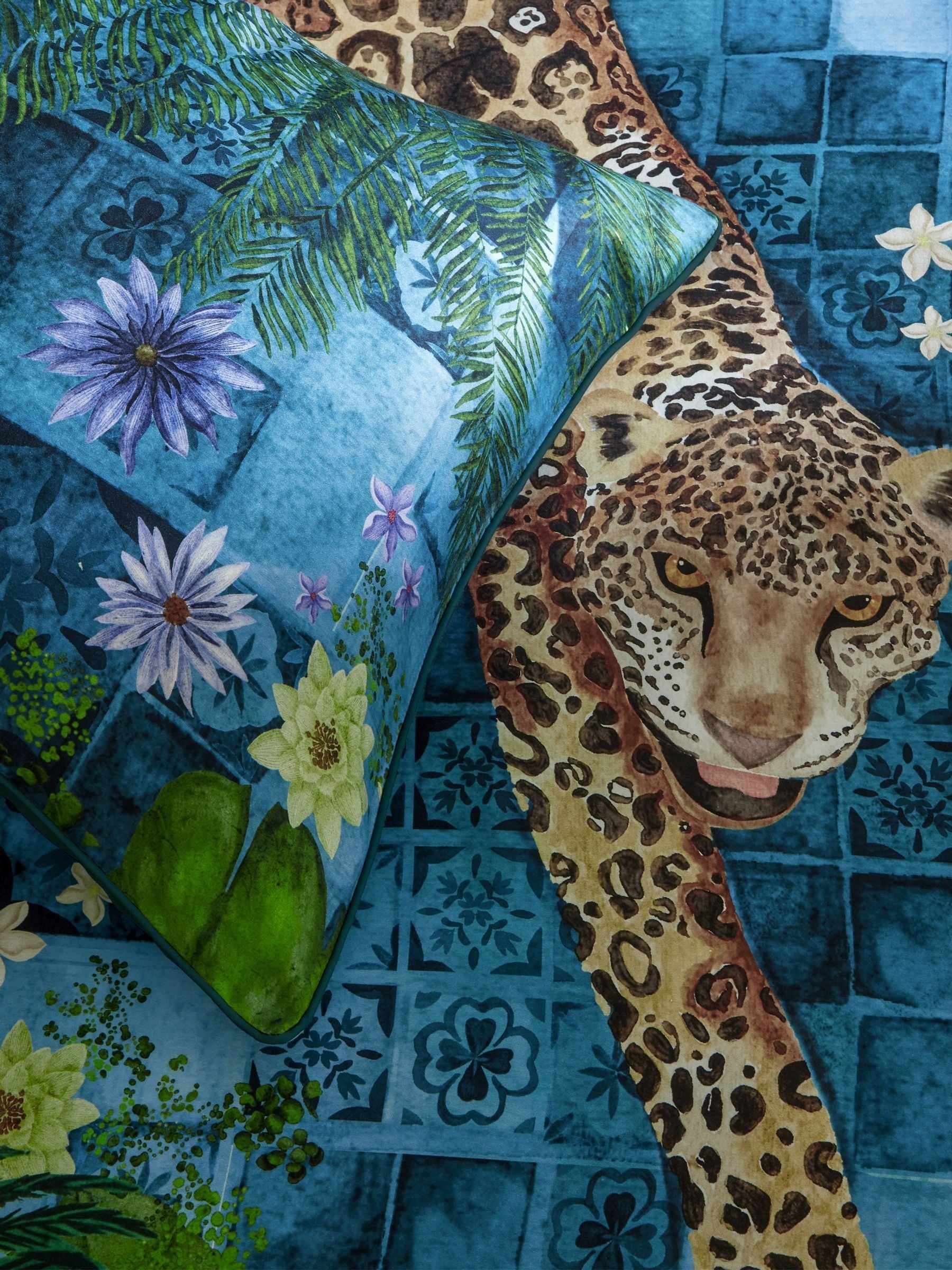 Paoletti Azure Majorelle duvet cover set, imported from the UK