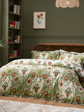Paoletti Cedar Green duvet cover set, imported from the UK