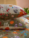 La Vida Festive reversible duvet cover and pillowcase set - British product