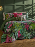Paoletti Pink and Green Veadeiros duvet cover set, imported from the UK