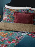 Wylder Lake Blue Viranai Exotic Floral duvet cover set (British brand)