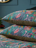Wylder Lake Blue Viranai Exotic Floral duvet cover set (British brand)