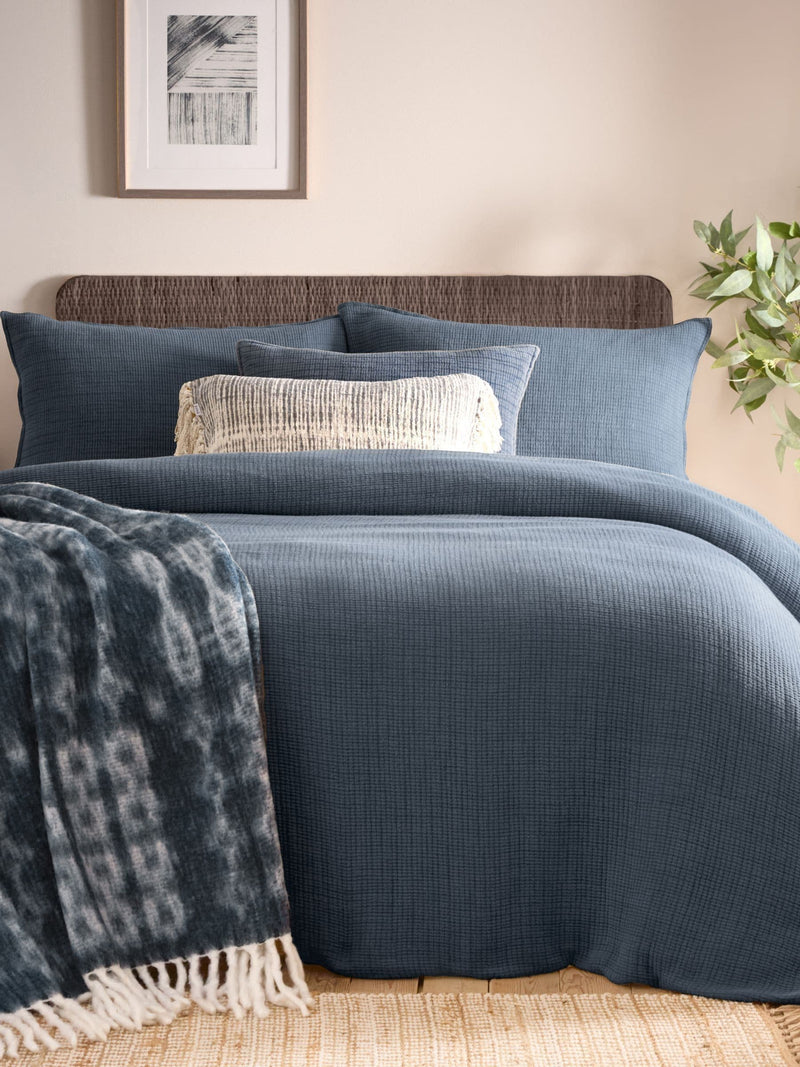 Yard Ink Ribble Acid Washed 100% Cotton Duvet Cover Set