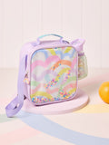 Lilac Purple Rainbow Lunch Bag and Water Bottle