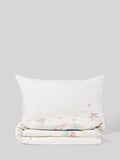 White bunny scene single duvet cover and pillowcase set (British brand)