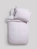 White pink floral duvet cover and pillowcase set (British brand)