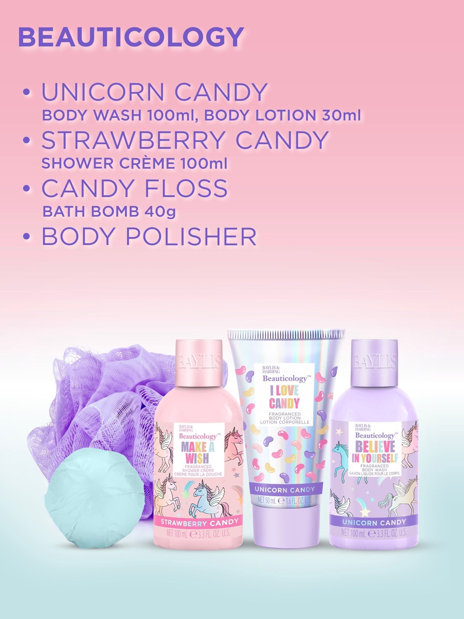 Baylis & Harding Beauticology Candy Beauty Bath Goodies Gift Set