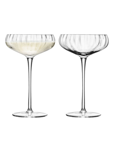 LSA International Aurelia 300ml Set of Champagne Saucers