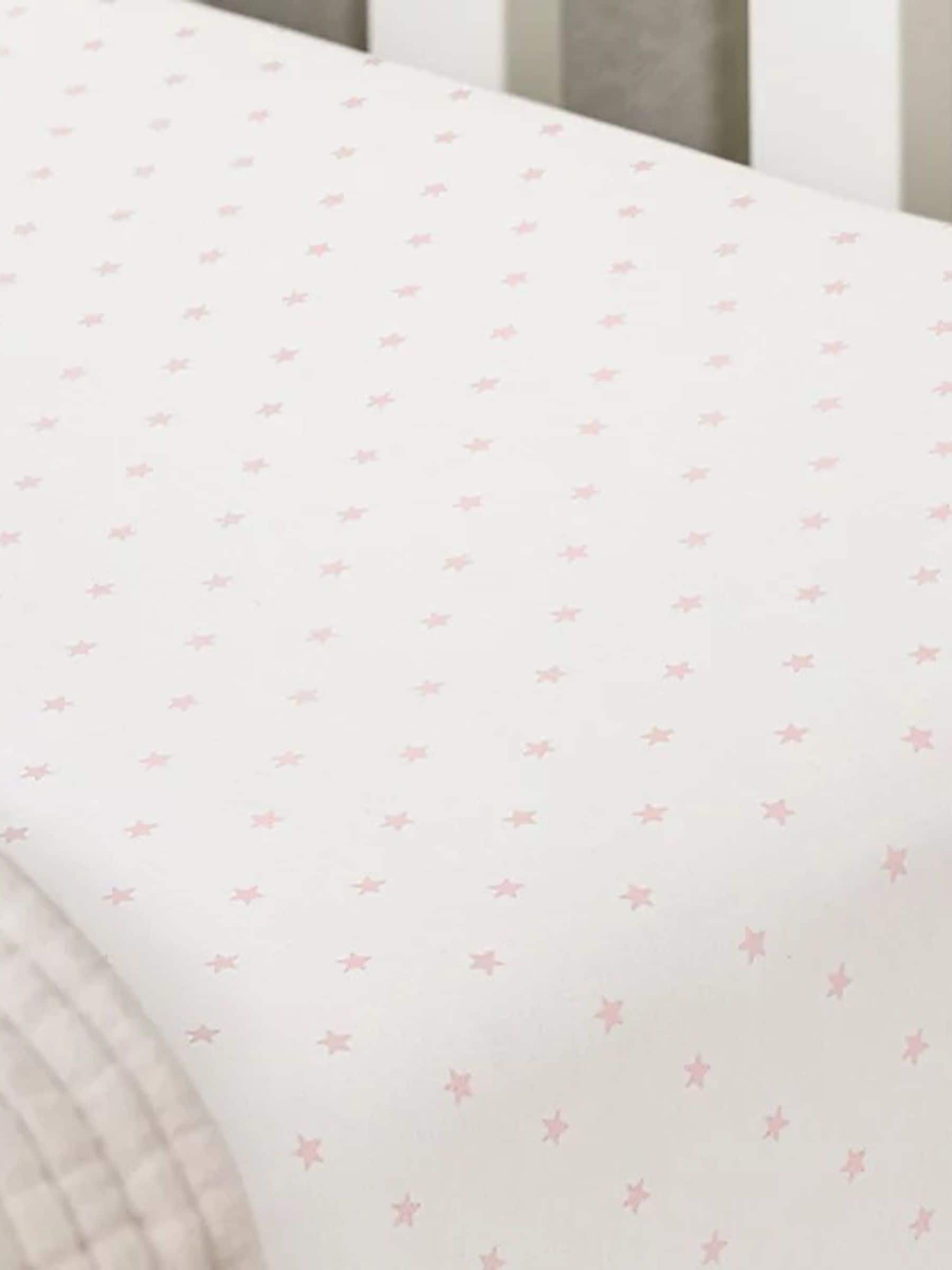 The White Company Pink Star Fitted Sheet (British brand)