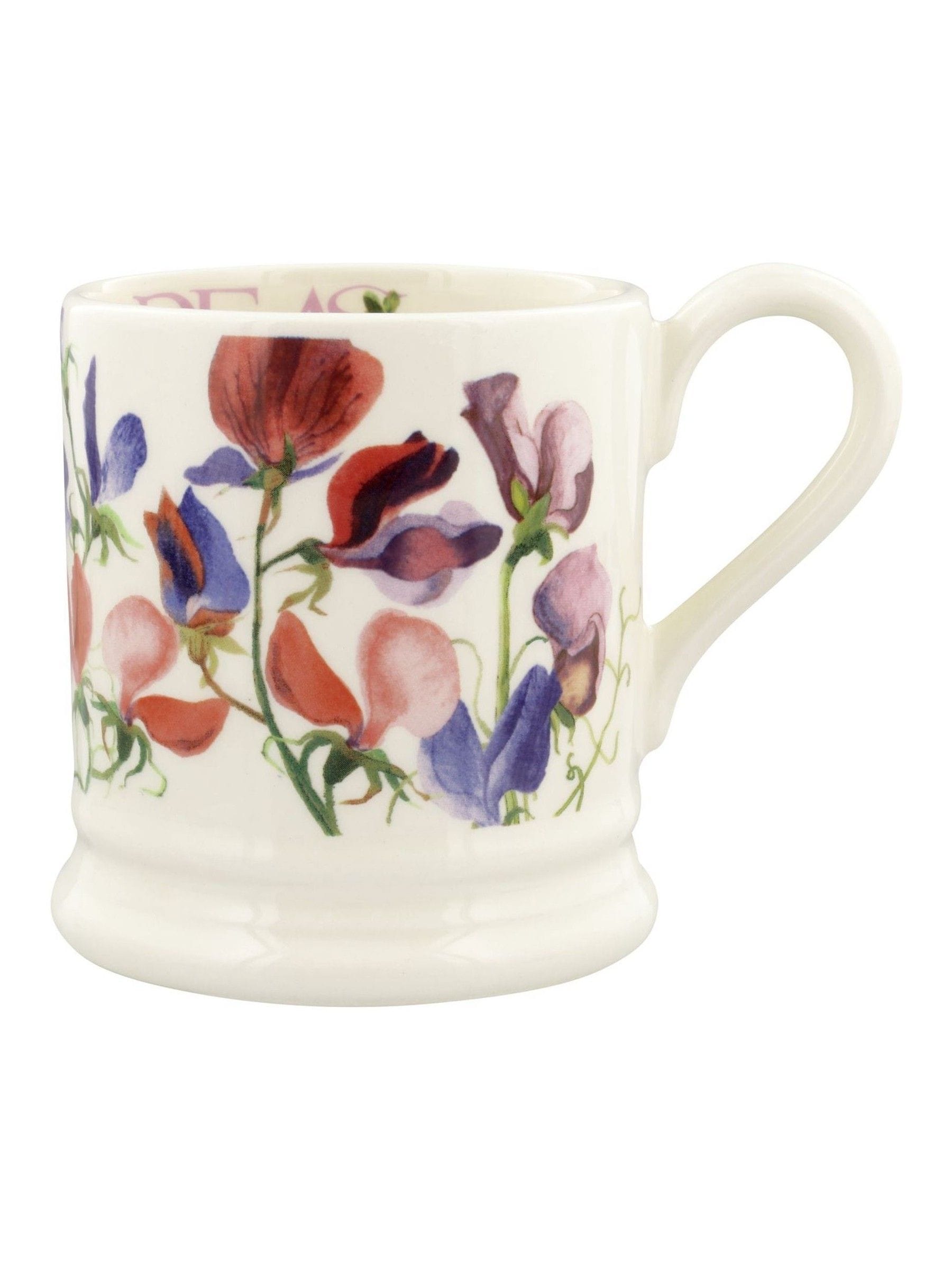 Emma Bridgewater Cream Sweet Pea Multi 1/2 Pint Mug