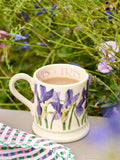 Emma Bridgewater Cream Iris 1/2 Pint Mug