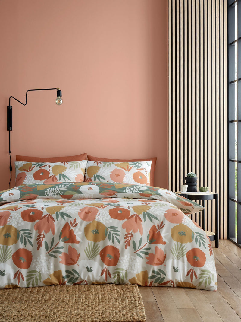 Fusion Green Yasmin Easycare duvet cover set - British product