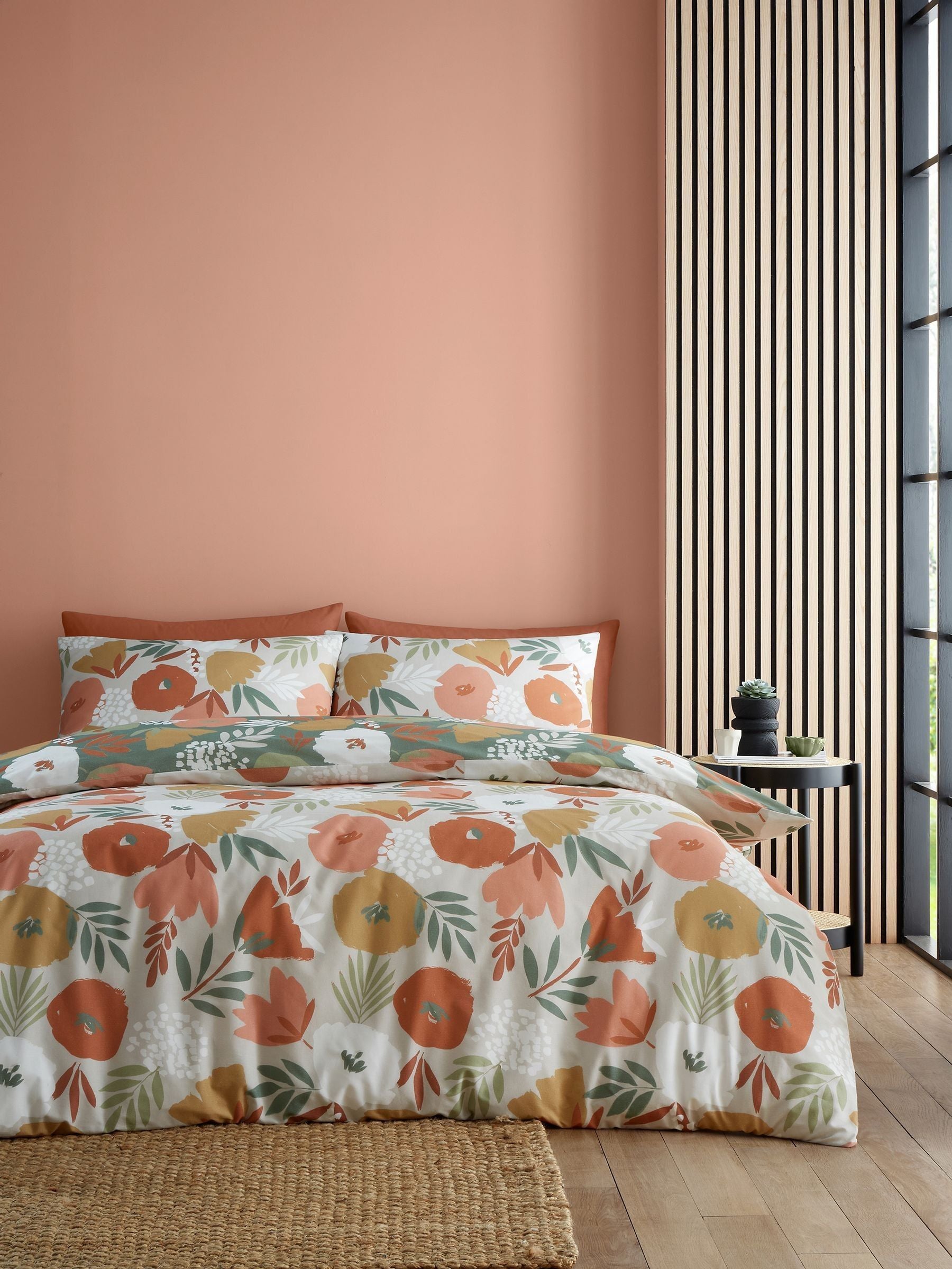 Fusion Green Yasmin Easycare duvet cover set - British product