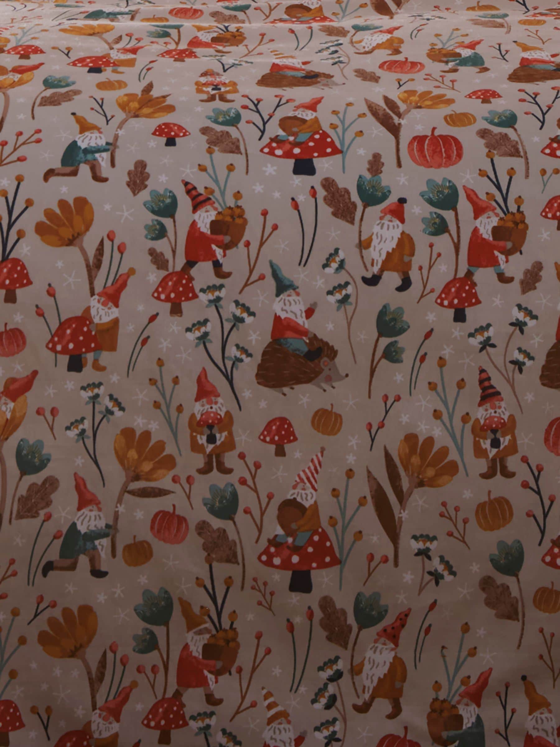 Fusion Natural Christmas reversible duvet cover set - British product