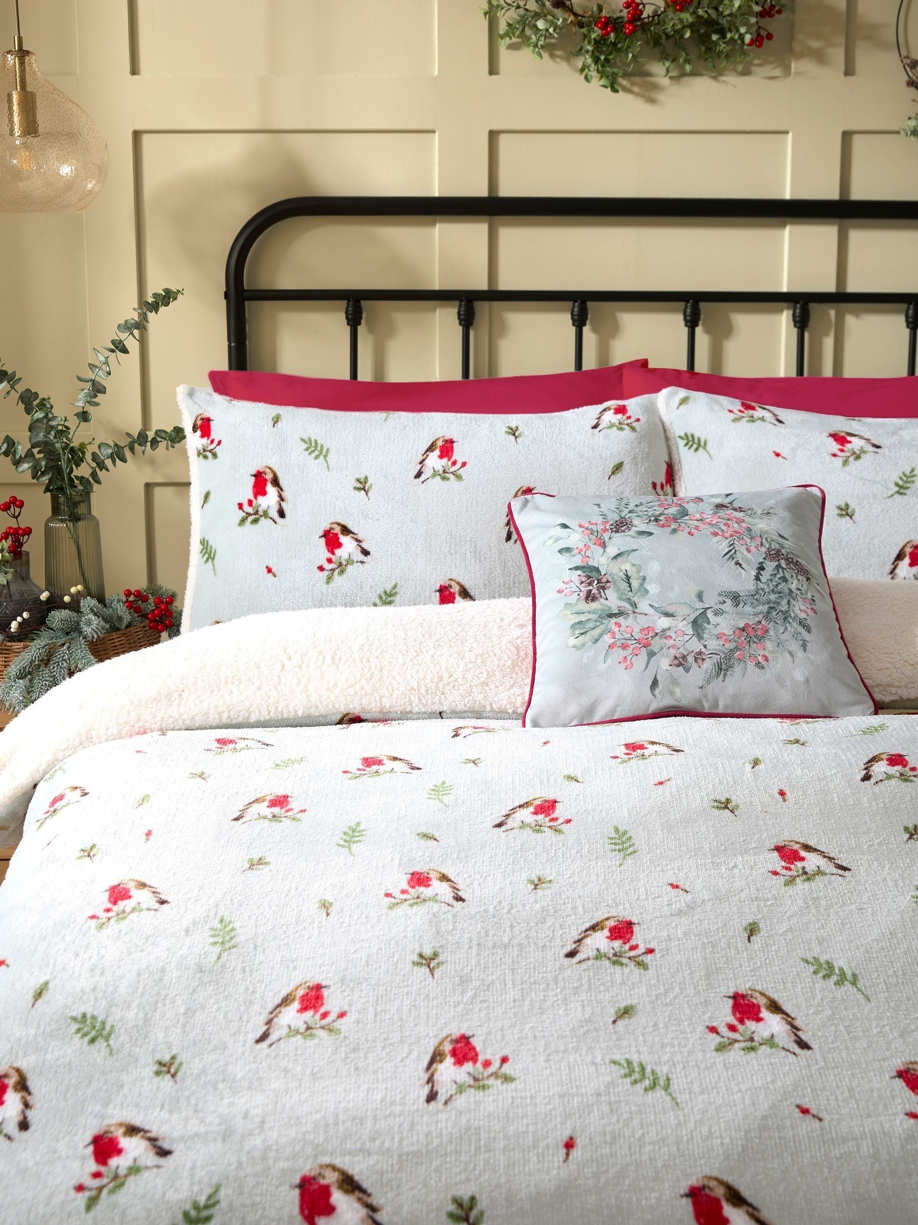 Dreams & Drapes duck egg robin plush duvet cover set - British product