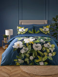 Soiree Teal Alaya 200 Thread Count 100% Cotton Duvet Cover Set