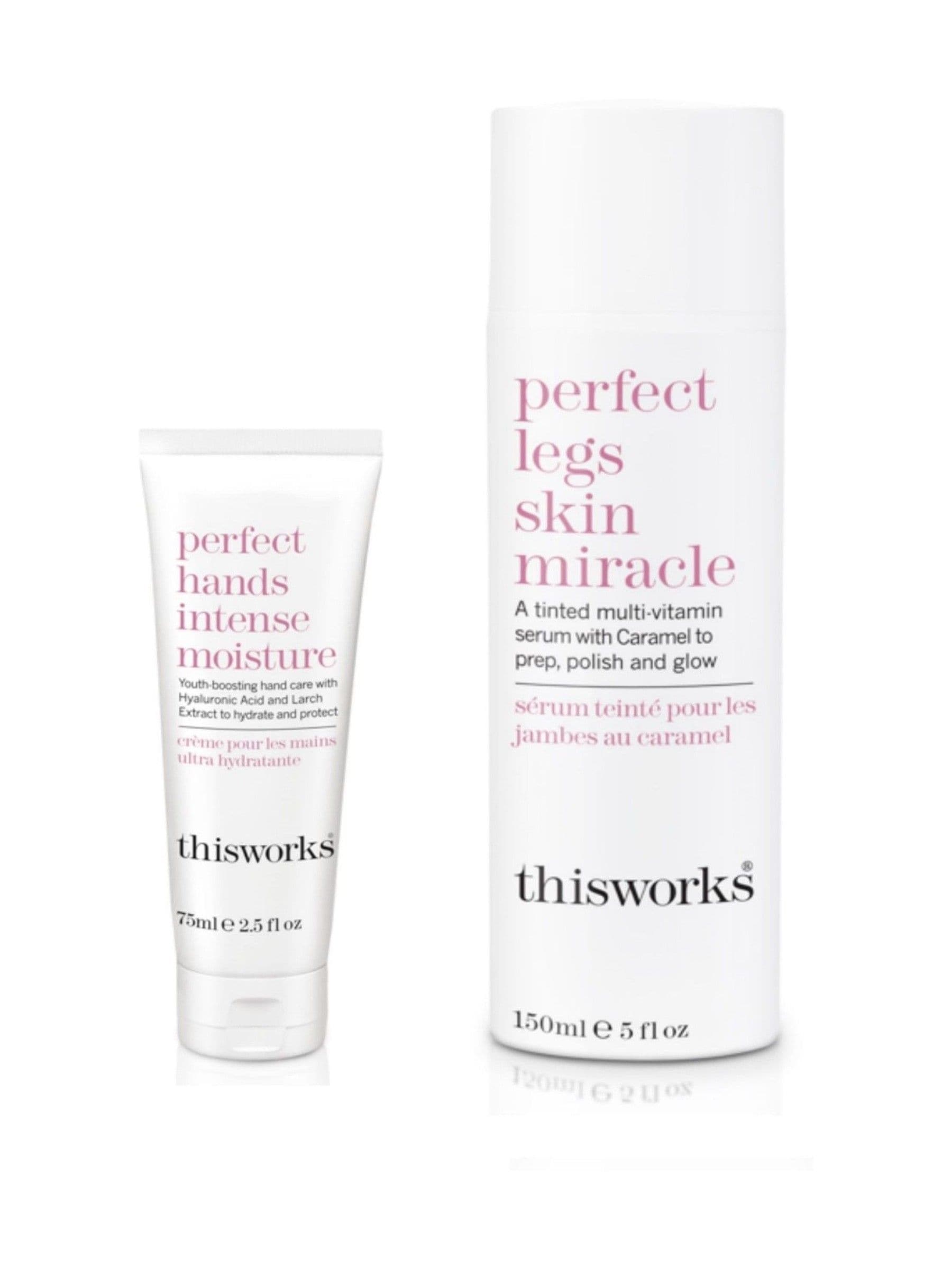 This Works Perfect Legs Skin Miracle 150ml & Hands Intense Moisture Gift Set (Worth £62)