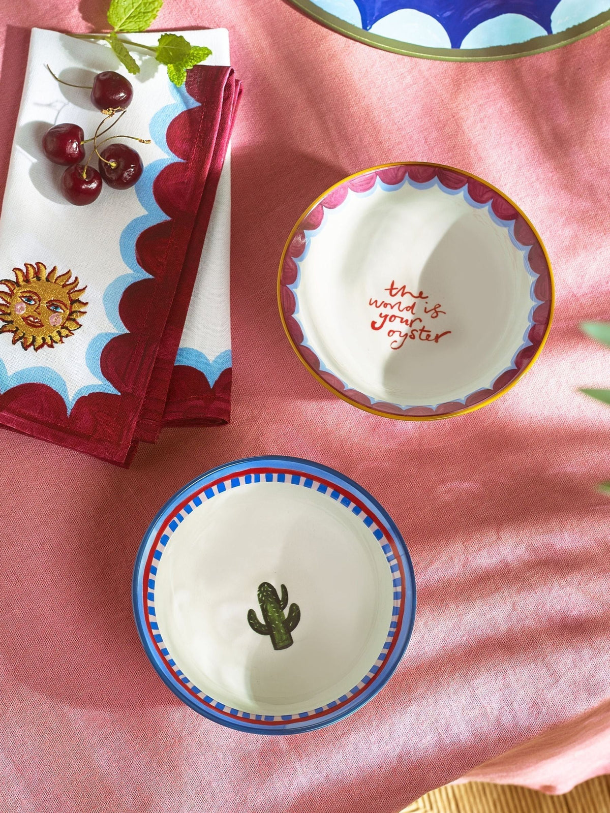 Eleanor Bowmer cactus oyster nibble bowls set of 2 - British product