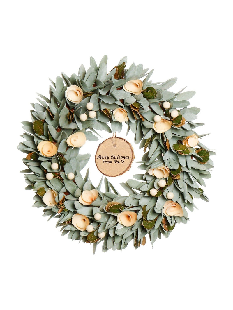 Personalised Christmas Lambeth Wreath by Dibor