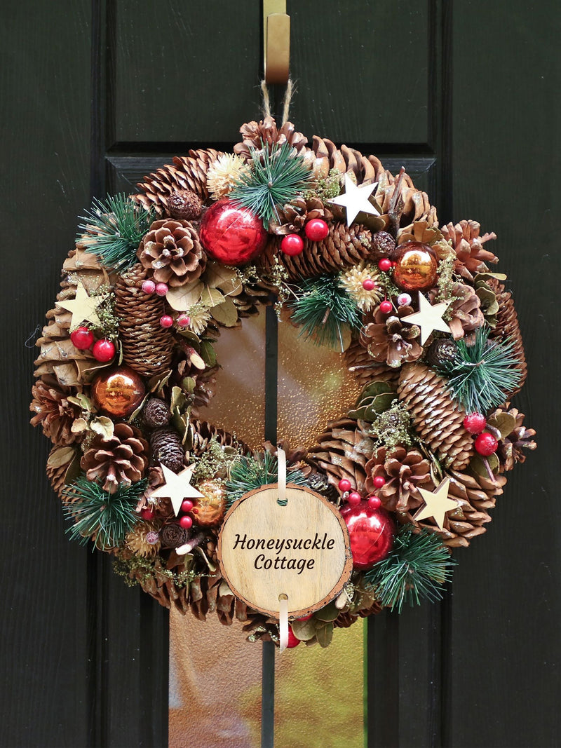 Personalised Christmas Wreath by Dibor