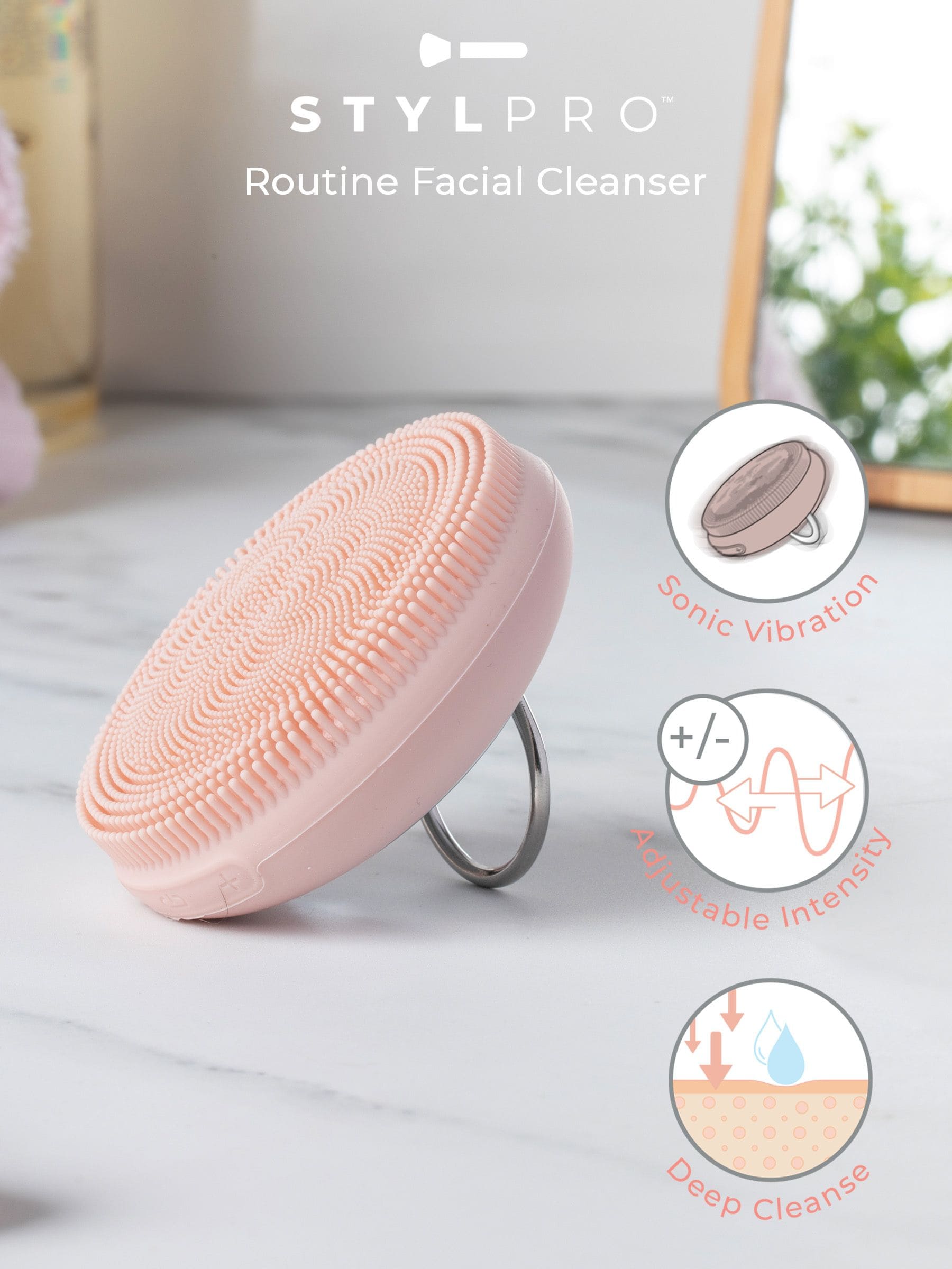Stylpro Sonic Facial Cleansing Brush (British brand)