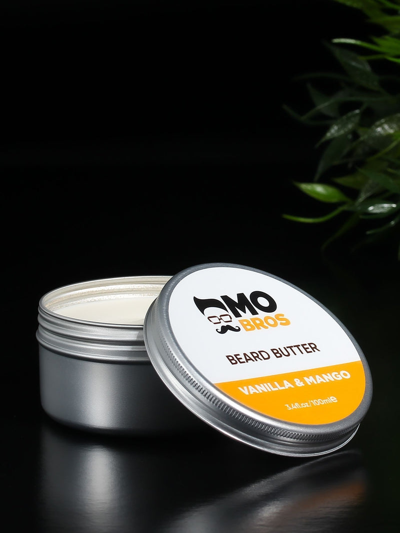 Mo Bros Beard Butter Vanilla and Mango 100ml, imported from the UK