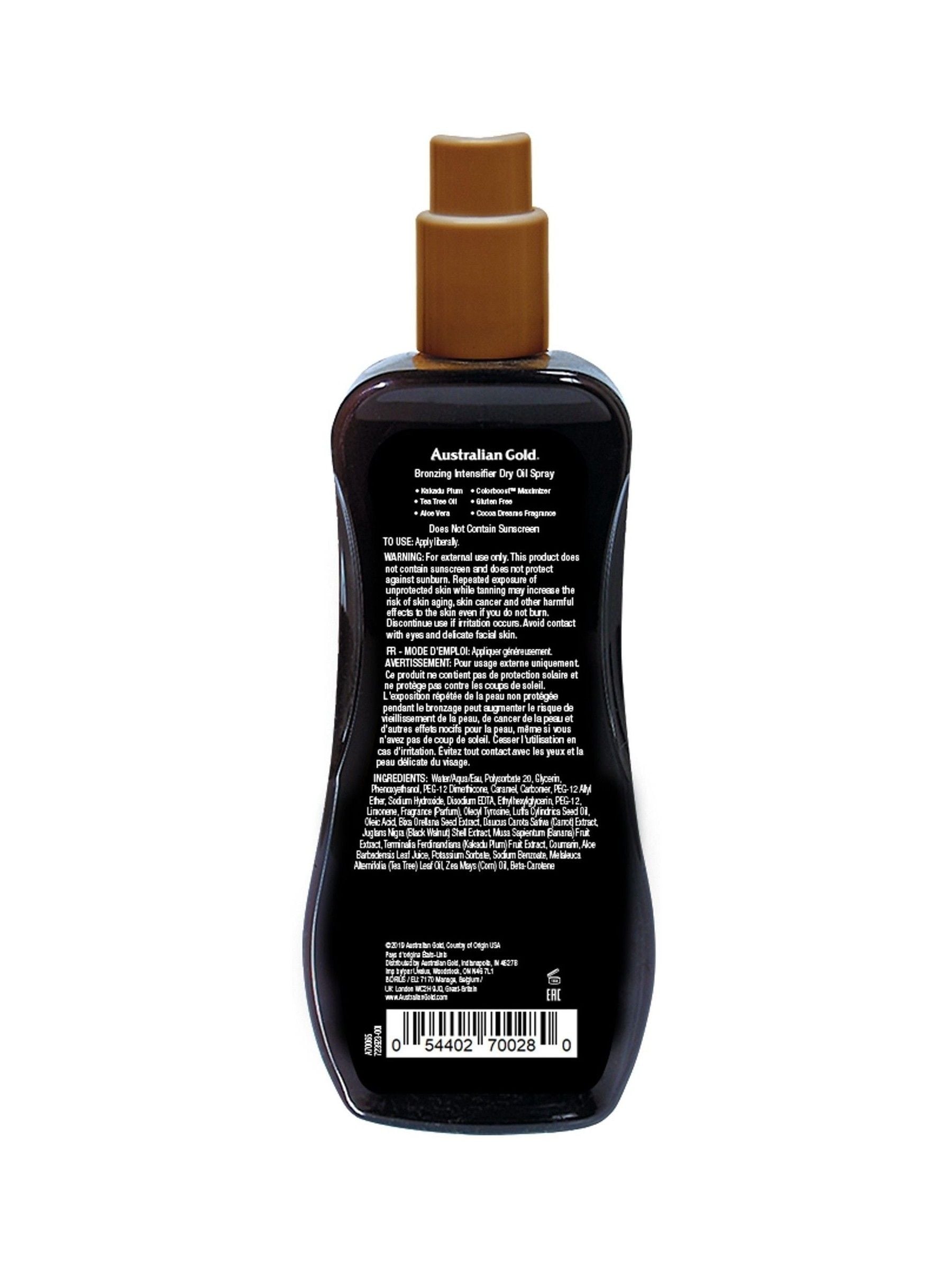 Australian Gold bronzing dry oil spray Classic CocoaDreams 237ml - British product