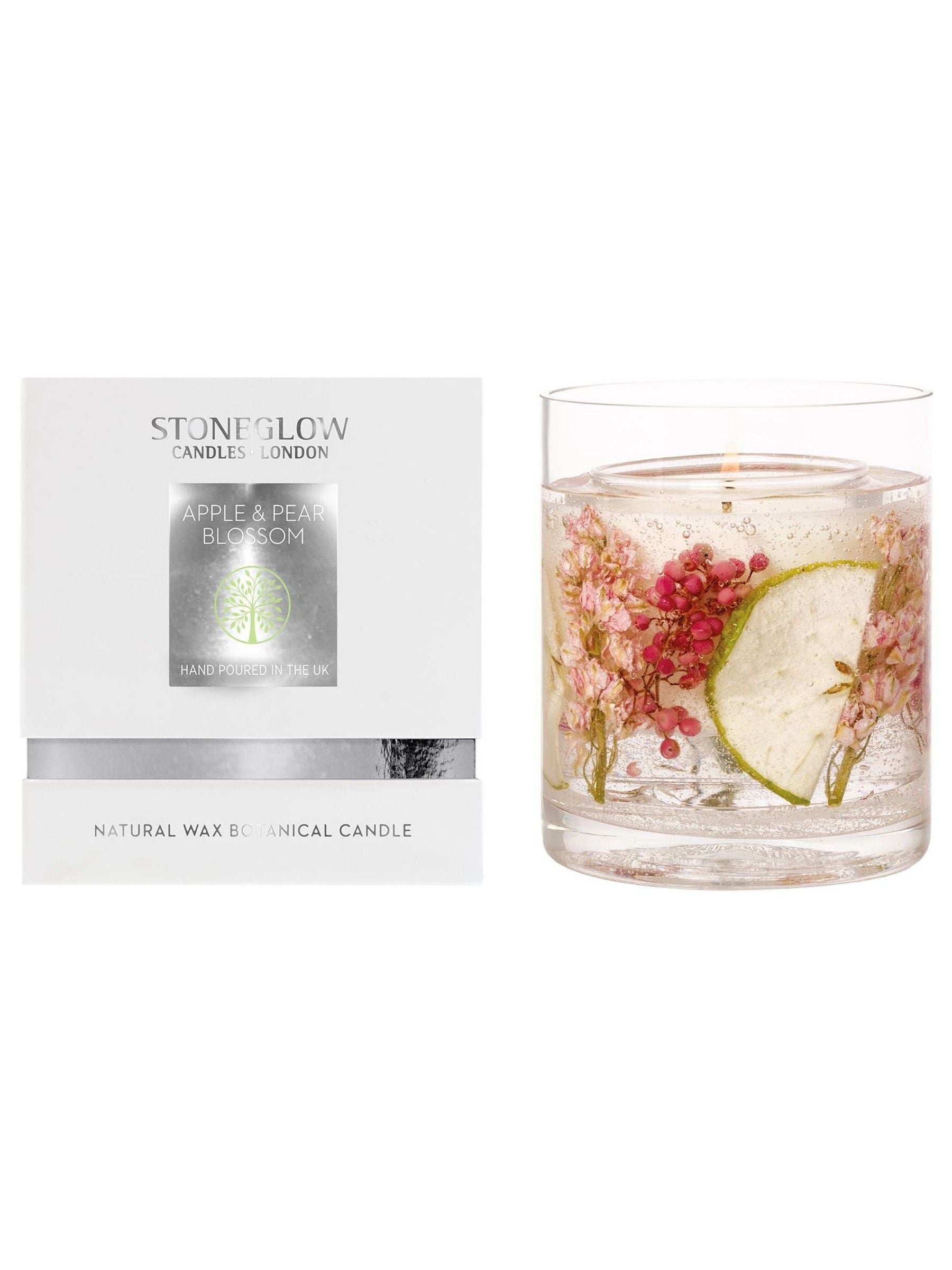 Stoneglow apple and pear blossom scented candle (British brand)