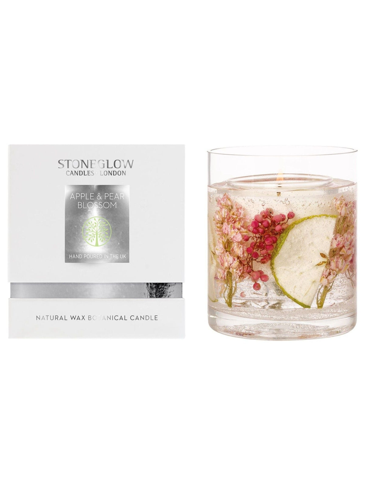 Stoneglow apple and pear blossom scented candle (British brand)
