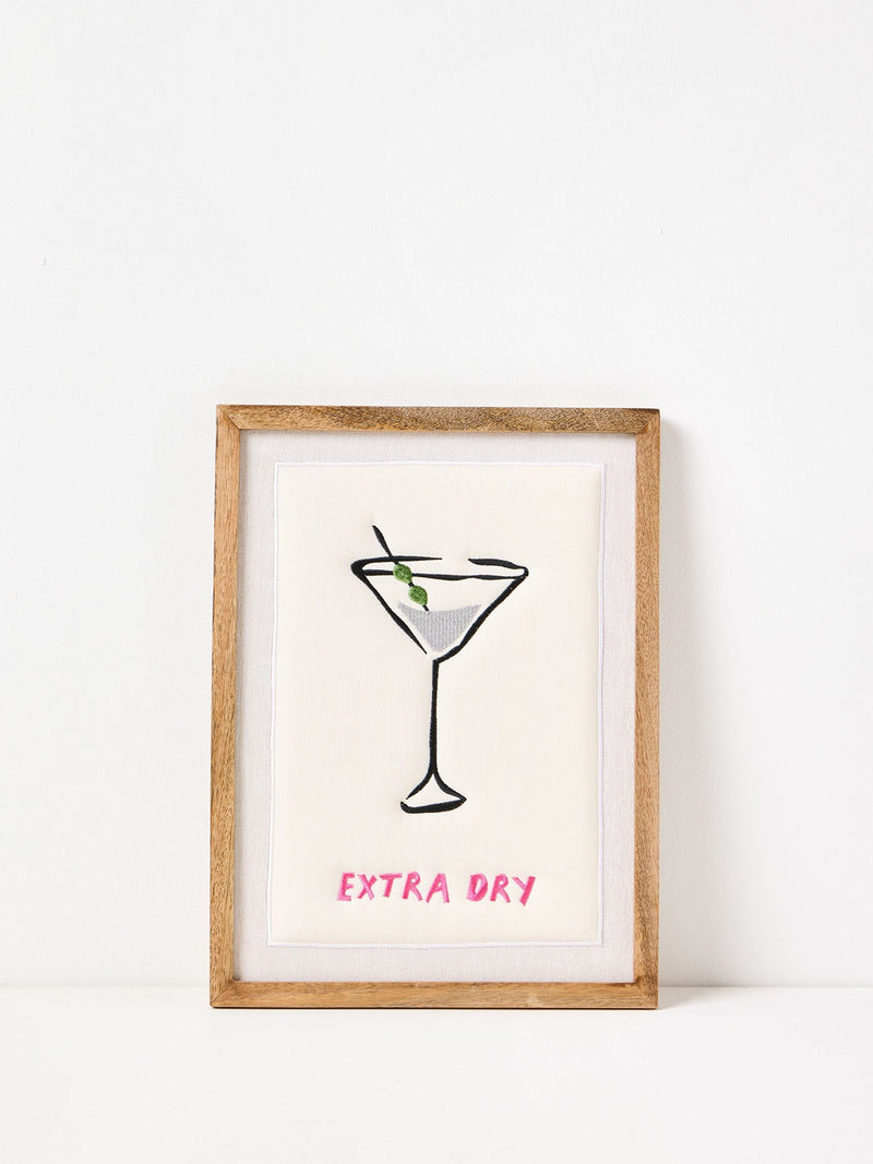 Oliver Bonas Multi Extra Dry Embroidered Framed Wall Art