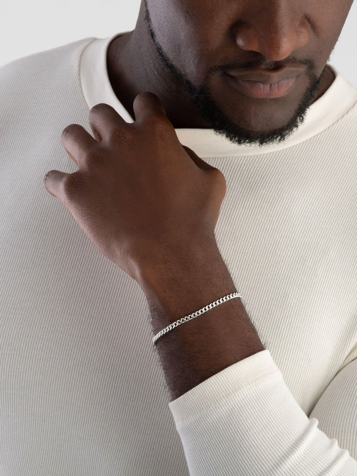 Beaverbrooks Silver Sterling Silver Curb Bracelet